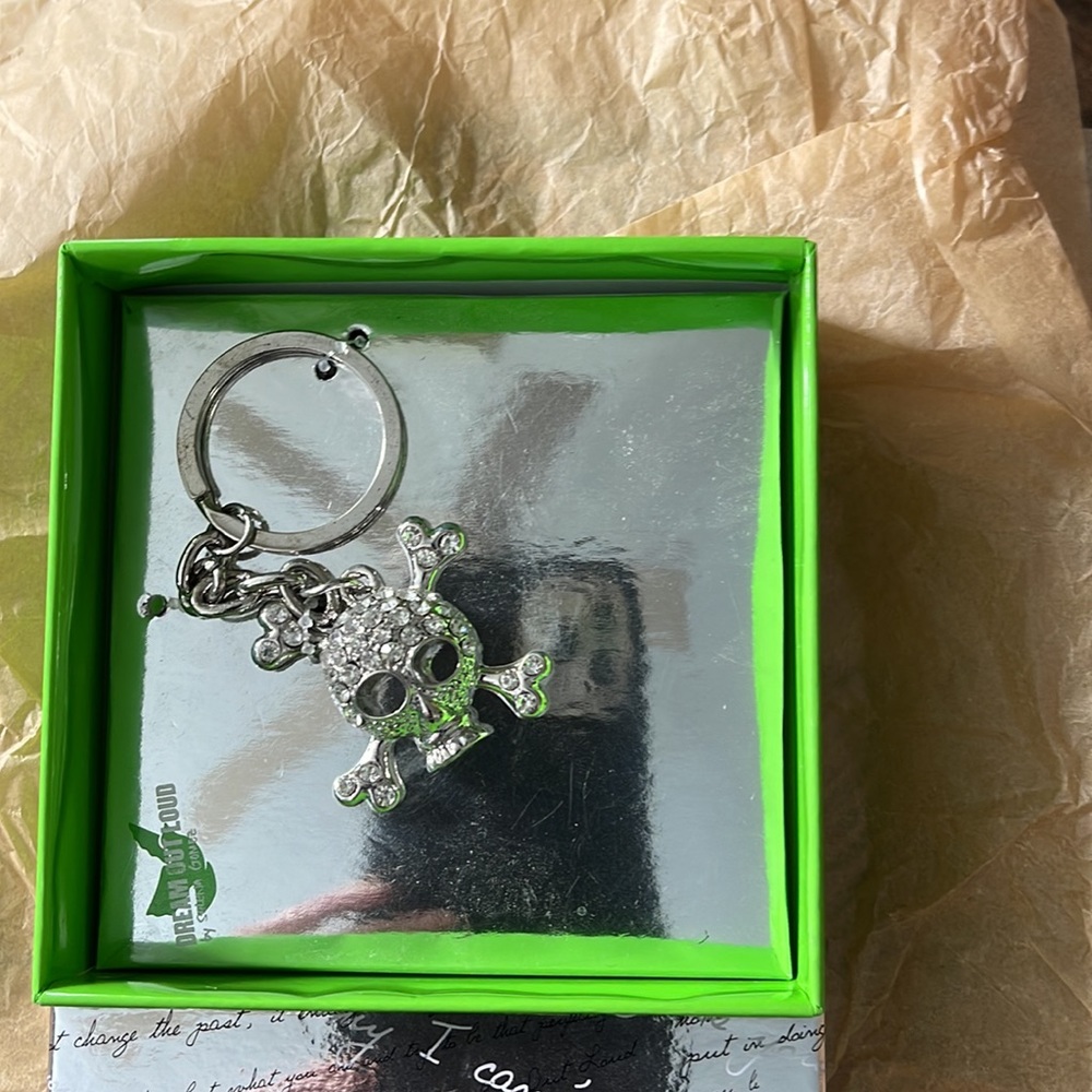Dream out loud skull key chain - Picture 3 of 3